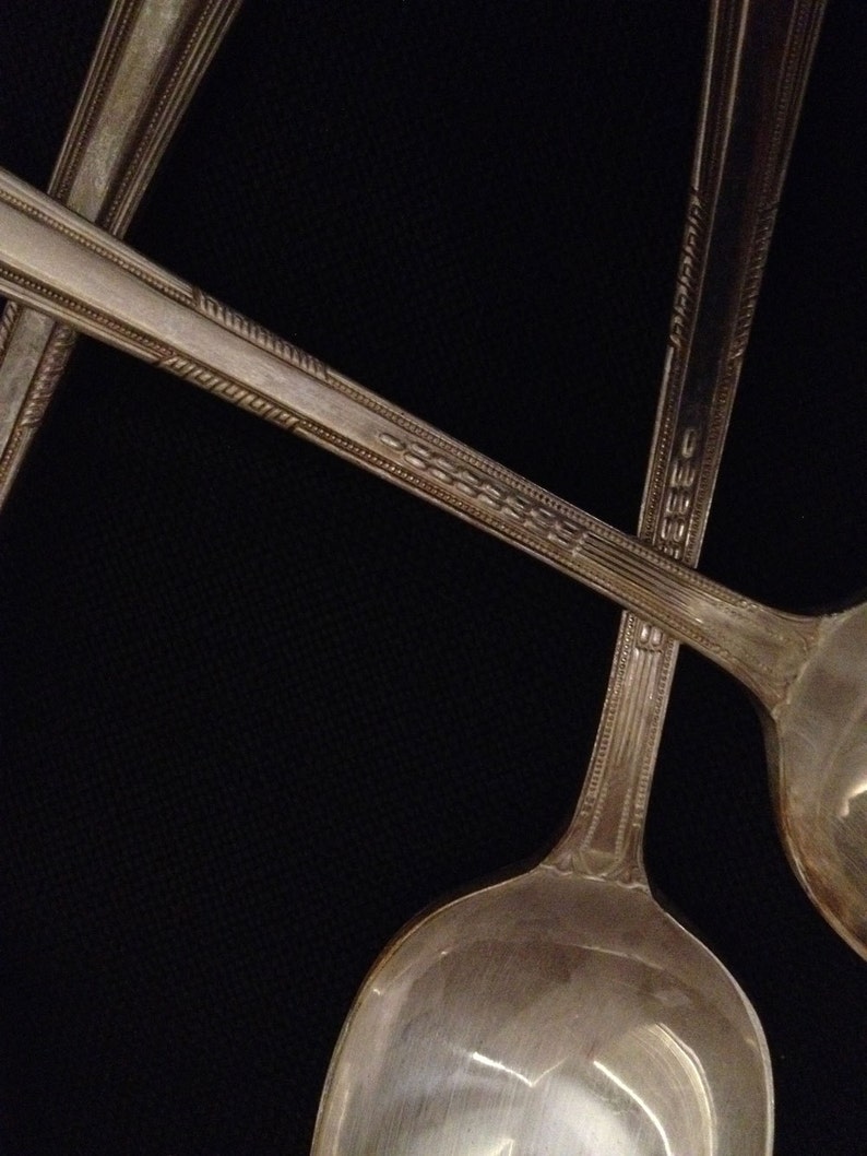 Holmes & Edwards Inlaid Silver Plate Serving Spoons Charm | Etsy