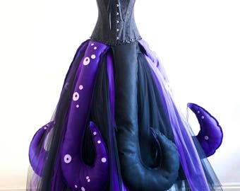 Ursula Sea Witch inspired Costume Villain Party, Made to Measure