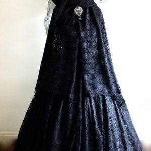Halloween Wizard of Oz Evil Witch inspired Costume, Villain Party Fancy Dress, includes Free Hat Various Sizes image 2