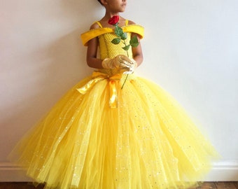 Girl's Princess Belle inspired Costume/Dress, Birthday, Christmas, made to measure