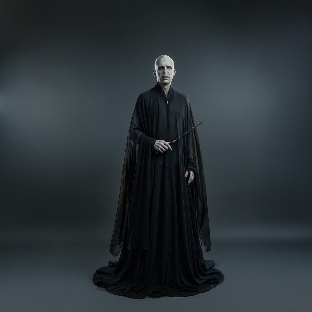 Villian Robe Voldermort Men’s Dark Lord Robe, Costume Halloween, Cosplay, School ...