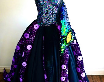 Halloween Ursula Witch inspired Costume, Tentacle Belt Only!