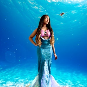 Disfraz Ariel Glitter - Disfraz Sirenita Niña - Disfraces Disney