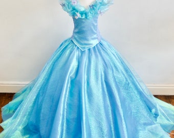 Cinderella inspired 50th Celebration Girl's Dress, Made to measure from age 3yrs up to 15yrs