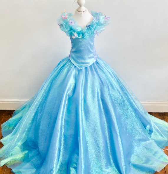 Cenicienta inspiró el vestido de niña 50th Celebration hecho - Etsy México Cenicienta inspiró el vestido de niña 50th Celebration hecho - Etsy México