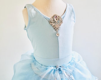 Costume da principessa Cenerentola per bambina, realizzato su misura