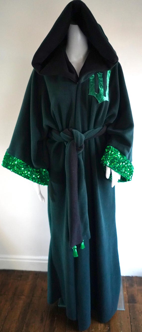 Wicked Emerald City Green Inspired Hooded Dressing Gown/robe Christmas,  Birthday Sleepover Made to Measure Any Size - Etsy Canada