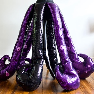 Adult Ursula Sea Witch inspired Unisex Sequin Costume Belt, Villain Party, Made to Measure!