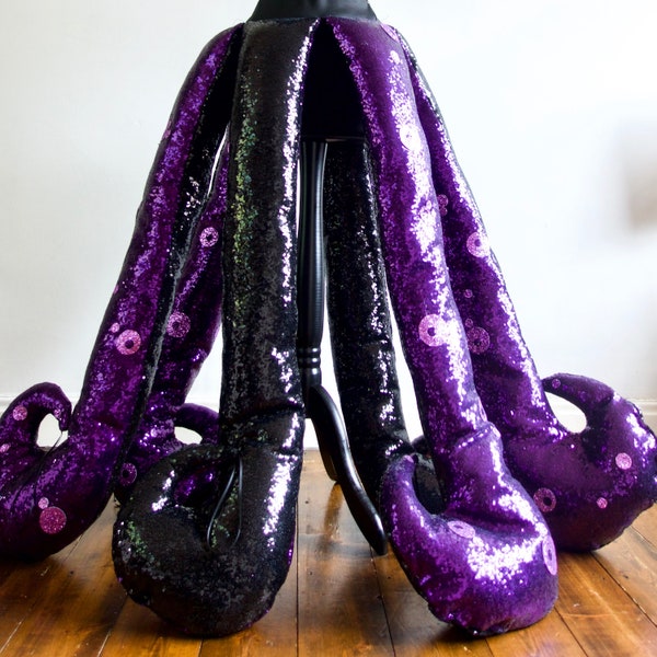 Adult Ursula Sea Witch inspired Unisex Sequin Costume Belt, Villain Party, Made to Measure!