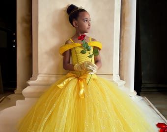 strapless open back dress Princess Belle Inspired Dress Costume  SkipStars