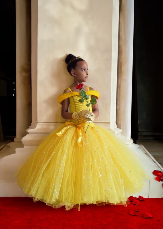 Disney Princess Belle Inspired Dress, Birthday, Prom, Wedding, Age 3 up to  12 Yrs - Etsy