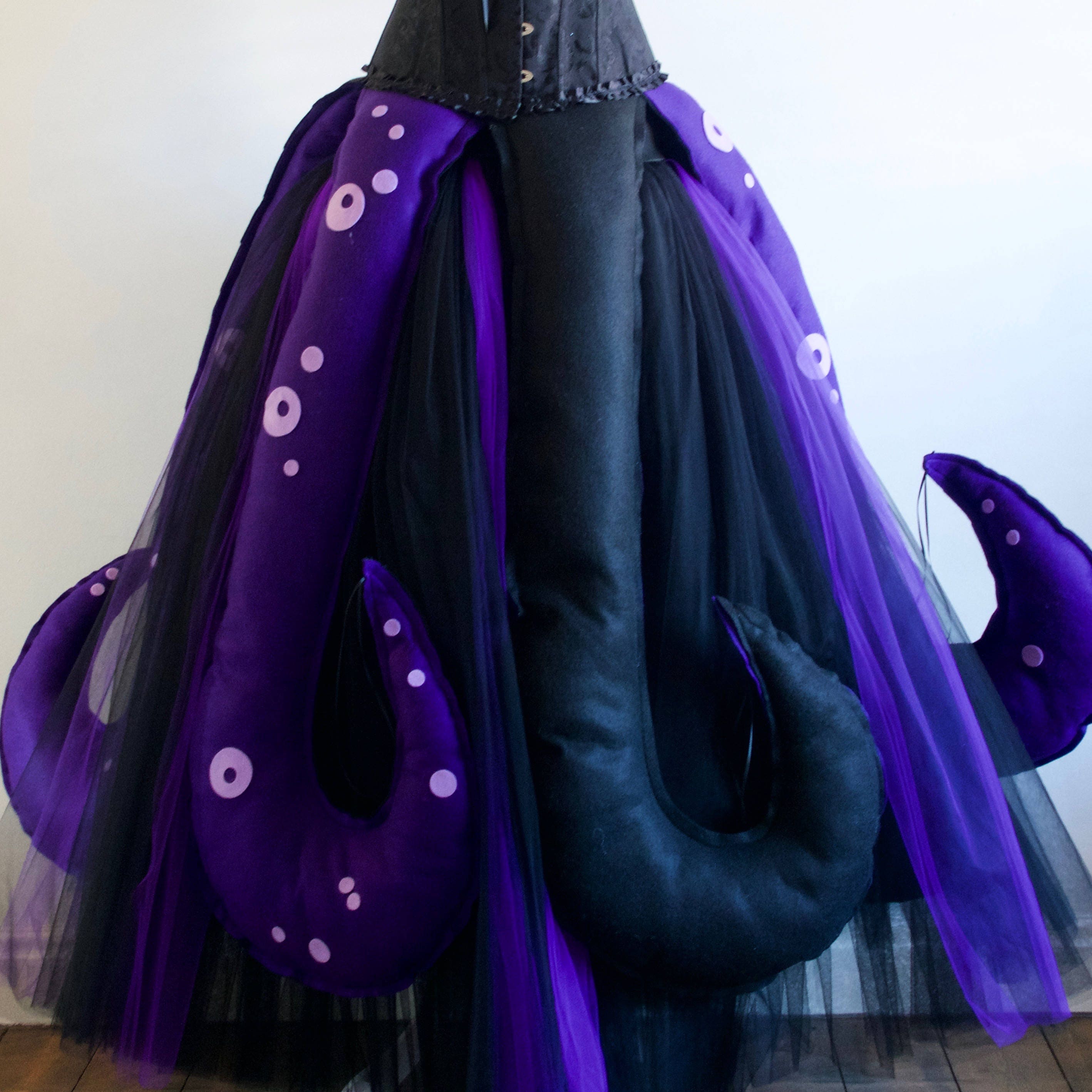 Image of Women's Ursula Sea Witch Inspired Villain Party Skirt & Tentacles, Made To Measure in Any Size