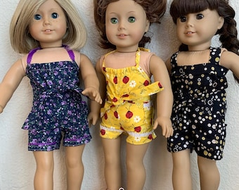 Fits 18 inch Doll/Rompers