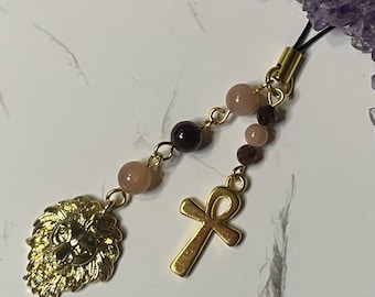Ciondolo devozionale per borsa/borsa Sekhmet, dea della guerra