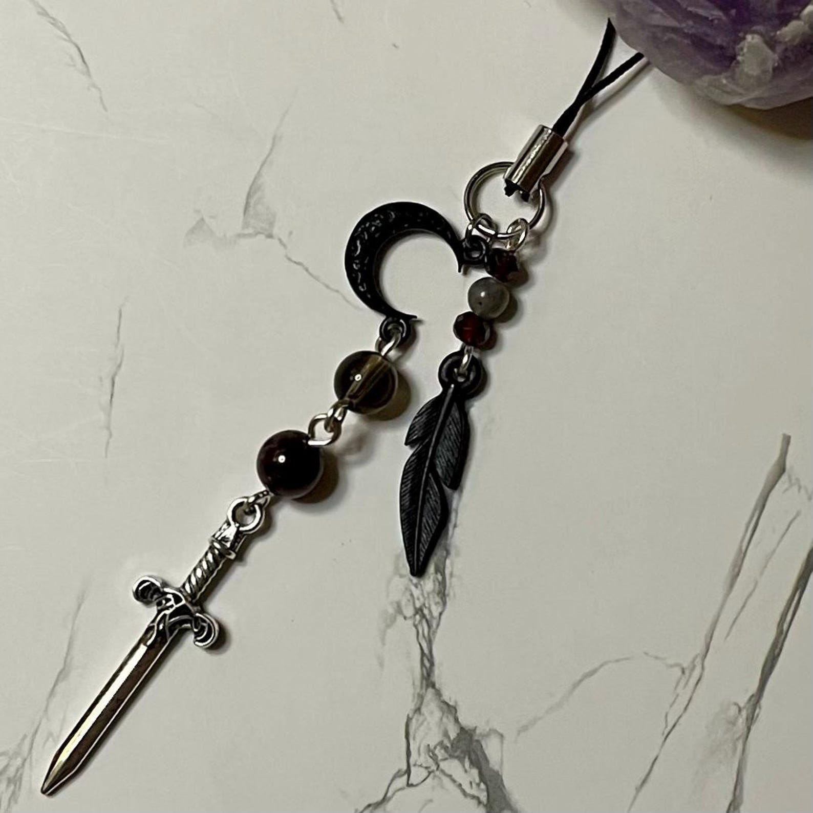 Morrigan Dark Moon phone charm