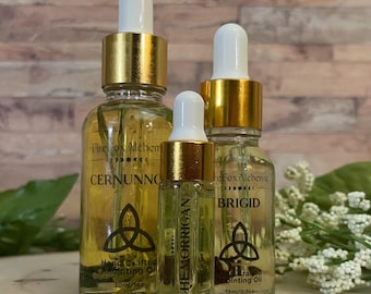 Oli per l'unzione degli dei celtici. Scegli la tua divinità. Disponibili in diverse misure.