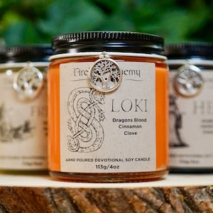 Norse Gods Devotional Candles. Choose Your Norse Deity