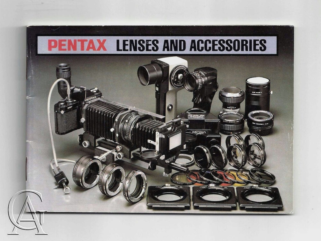 Vintage Pentax Original Illustrated Lenses and Accessories Booklet