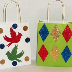 Christmas Gift Bags,Christmas Bird Bags,Christmas Bags,Holiday Gift Bags,Gift Bags,Christmas Gift,Christmas Holiday Bags,Paper Gift Bags