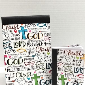 Bible Study Composition Notebook, Half Composition Notebook, Journal, Altered Composition Notebook, Faith Flip Notebook, Mini Notebook