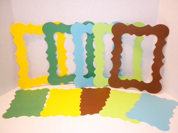 Scrapbook Photo Mats Frames Die Cut Photo Matscardstock Etsy
