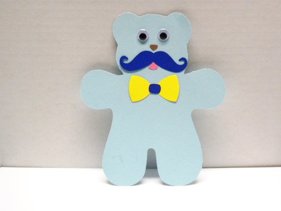 teddy bear with mustache