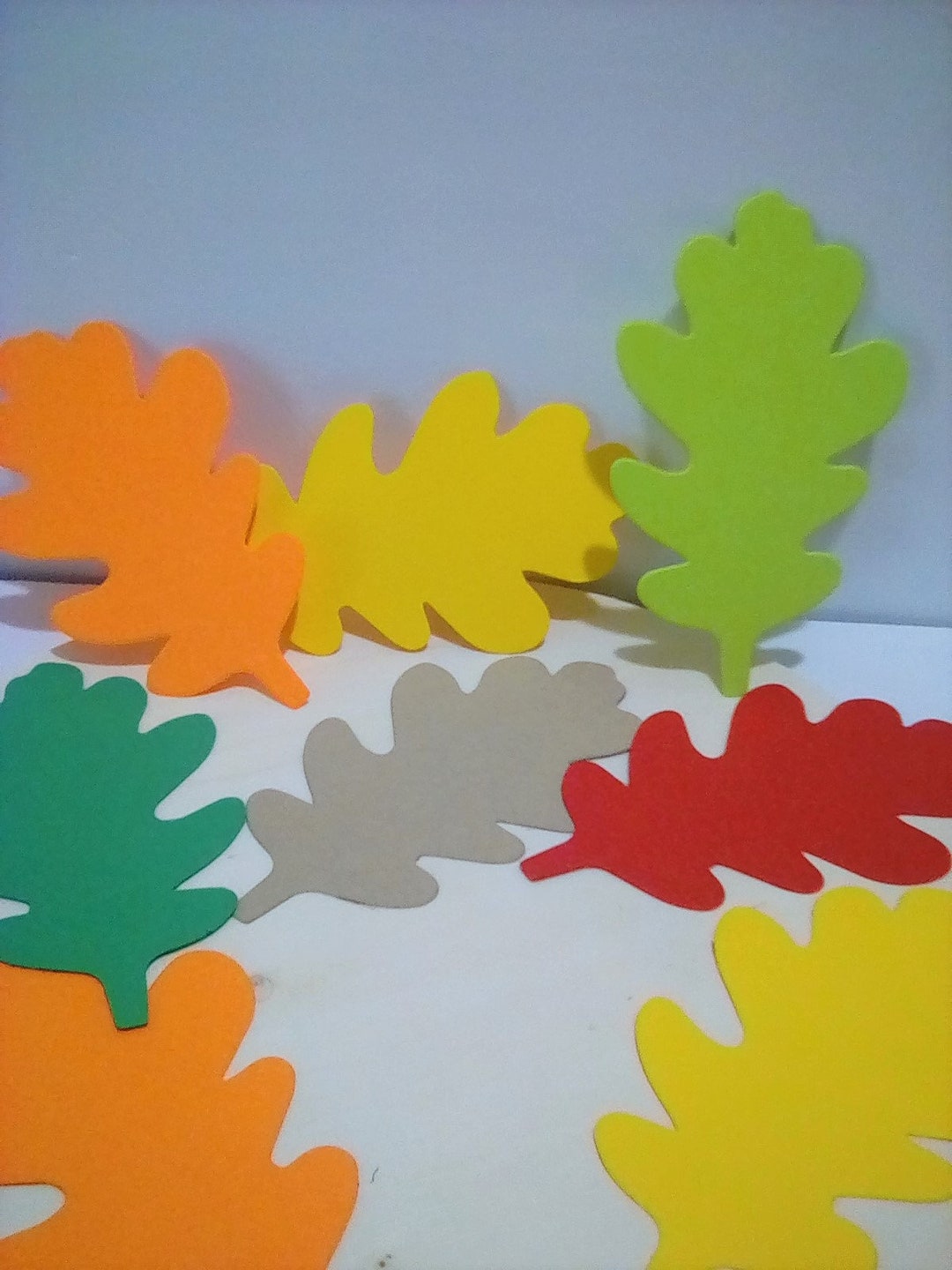 Die Cut Paper Leaves, Autumn Leaves, Paper Leaves, Scrapbook Embellishment, Die Cut Leaves