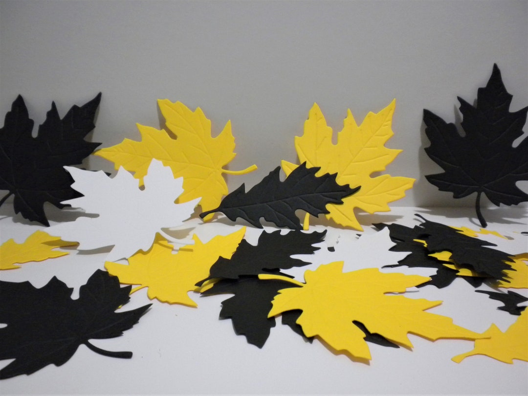 Die Cut Leaves, Paper Leaves, Scrapbook Embellishment, Die Cut Leaves, Paper Cut Leaves, Leaves
