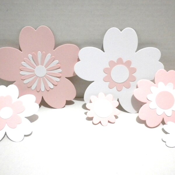 Flower Die Cut,(16pcs)Flower Embellishment, Flower Die Cut,Paper Flowers, Paper Flowers, Wedding Flowers, Wedding Decor