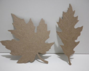 Fall Leaves, Chipboard Leaves, Autumn Leaves, Paper Leaves