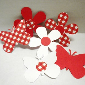 Die Cut Flowers, Die Cut Butterflies, Die Cuts, Paper Butterflies, Paper Flowers, Embellishments,Die Cut, Embellishment
