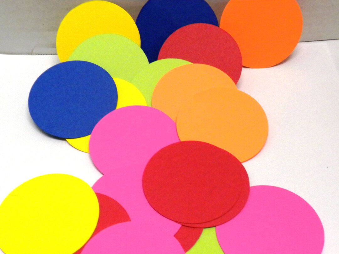 Circles,100 Die Cut Circles, Party Decor, Baby Shower Decorations