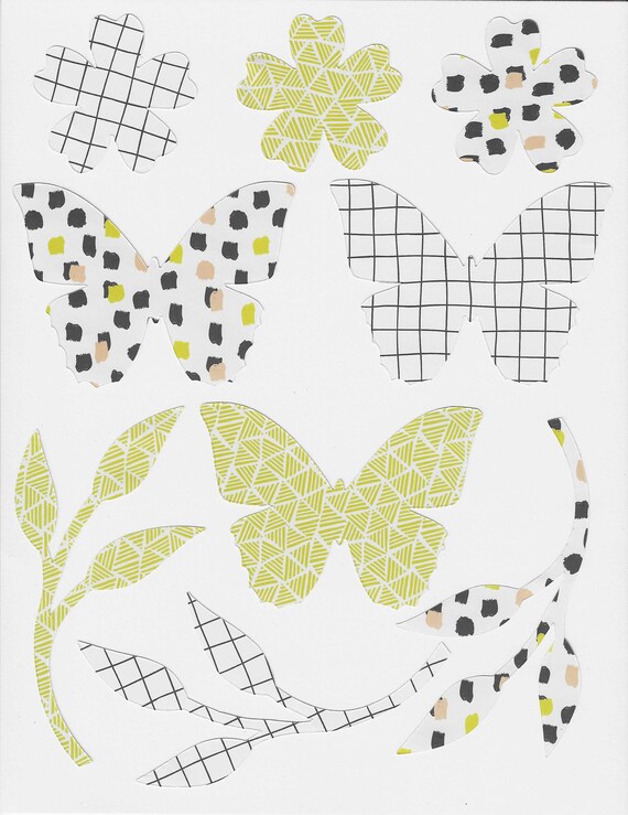 Digital Butterfly Die Cuts Digital Scrapbooking Die Cuts Etsy