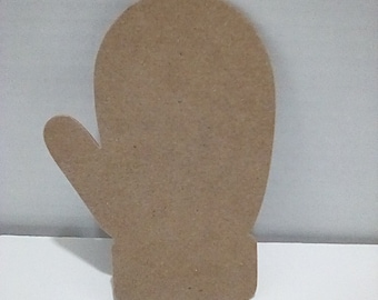Chipboard Christmas Mitten Die Cut Ornament (3.5x5 inch)