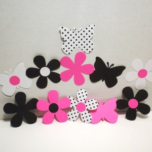 Die Cut Butterflies & Flowers die cuts-Butterflies, Flowers, Die Cuts, Scrapbooking, Embellishments, Flower Die Cuts