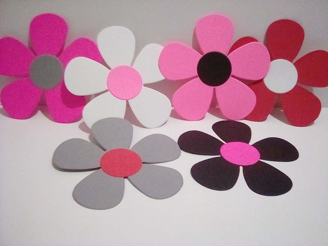 Die Cut Flowers, Flower Die Cut, Flower Embellishment, Flower Die Cut