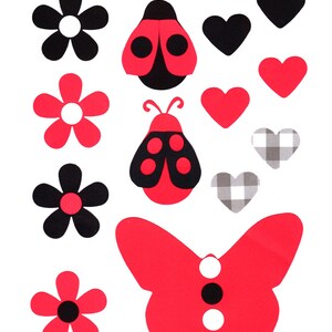 Ladybug, Digital Ladybug and Flower Clipart,Flower ClipArt, Ladybug Clipart, Digital ClipArt, Flower ClipArt, Scrapbook ClipArt