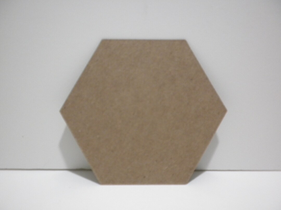 Chipboard Hexagon Die Cut, Chipboard Die Cut, Hexagon Die Cut Etsy