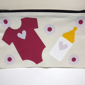 Baby Girl Diaper Bag Pouch, Diaper Bag Pouch, Cosmetic Bag, Baby Girl Pouch, Baby Girl Bag,Gift For Her, Gift For Baby, Baby Pouch