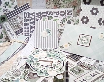 Journal Kit, (20pcs) DIY Junk Journal, Journal Kit, Journal, Farmhouse Journal DIY Kit, Writing Journal