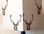 Country Stag Square Lampshade - 30cm