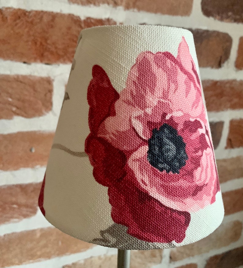 Laura Ashley Freshford Linen Candle Clip Lampshades Etsy UK