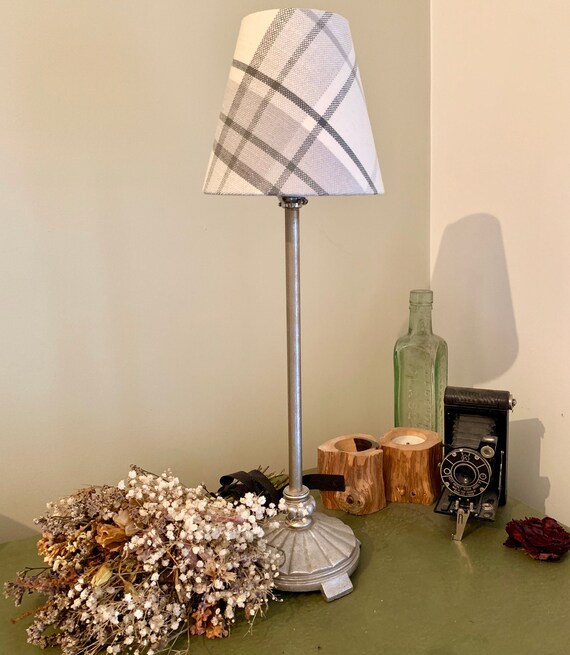 Handmade Lampshade made with Laura Ashley Pussy Willow Off White Duck Egg 