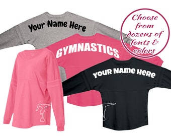 Gymnastics Long Sleeve Shirt | Gymnast Pom Pom Jersey | Gift for Gymnasts