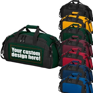 Personalized Duffel Bag with Shoe Compartment | Custom Gym Bag with Name | Personalized Workout Bag