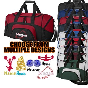 Personalized Cheerleading Duffel Bag Customized Cheer Bag Cheer Team Bags Cheerleader Gift image 1