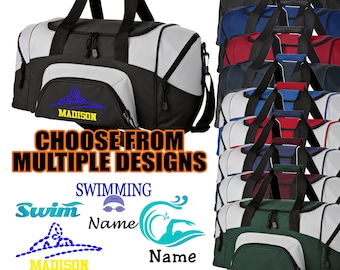 Personalized Swimming Duffel Bag | Customized Swim Bag | Swim Team Bags | Swimmer Gift