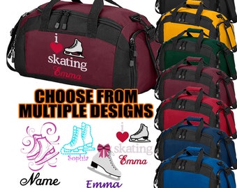 Personalized Figure Skating Duffel Bag | Custom Figure Skating Gym Bag | Figure Skater Gift