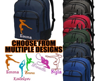 Personalized Gymnastics Backpack with Customized Designs Custom Gymnast Bag Gymnastics Gift