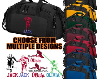 Personalized Track & Field Duffel Bag | Custom Track Gym Bag | Cross Country Bag | Track Team Bags | Runner Gift